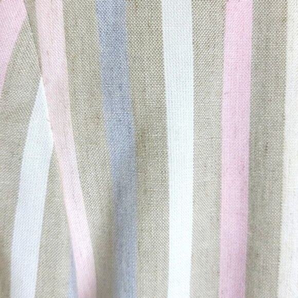 Atrium Collection Vintage 90s Womens Collarless Striped Blazer size M Beige - Picture 5 of 9